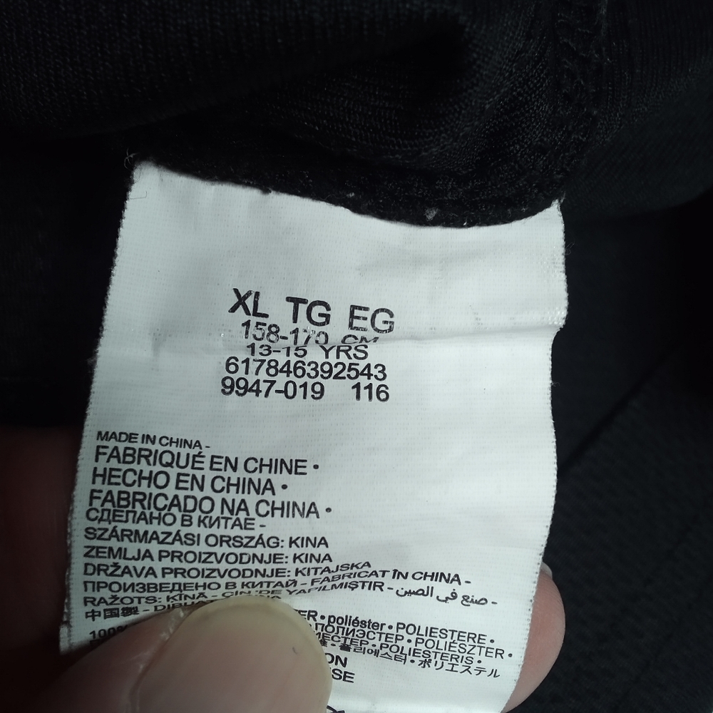 Jordan 23 AIR JORDAN Basketball Jersey Youth XL Black/White Stitch Letters/#'s - Picture 11 of 11
